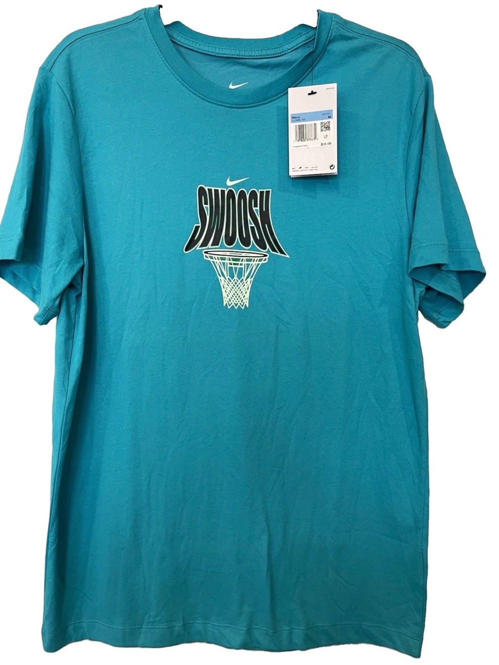 Nike Dri-FIT Statement Graphic Short-Sleeve Tee Men's Size M NWT Teal